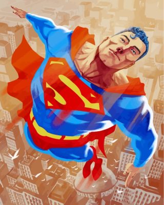 Super Man paint by numbers