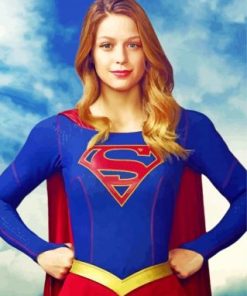 Supergirl Poster paint by numbers