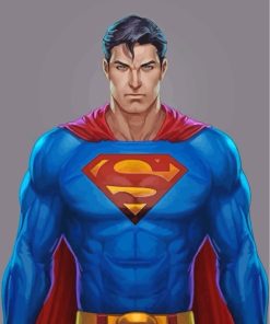 Superman Hero paint by numbers