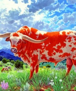 Texas Longhorn Paint By Numbers