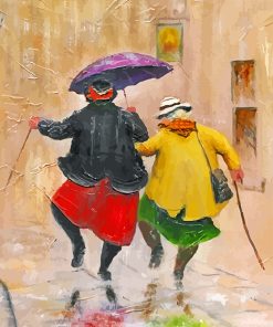 Two Old Ladies paint by numbers
