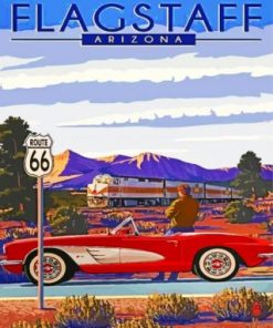 Vintage Route 66 Paint By Numbers