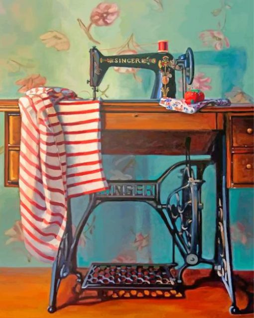Sewing Machine Paint By Numbers