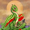Watermelon Dragon paint by numbers
