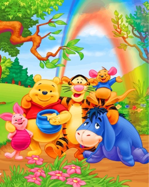 Winnie The Pooh And His Friends paint by numbers