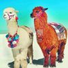 Two Llamas paint by numbers