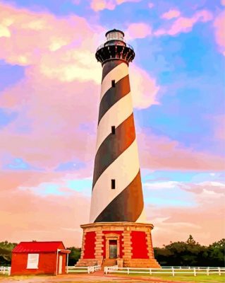 Cape Hatteras Lighthouse Paint By Numbers
