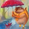 Cat And Mouse In Rain Paint By Numbers