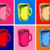 Pop Art Cups Paint By Numbers