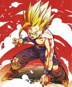Dragon Ball Gohan Paint By Numbers