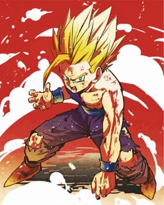Dragon Ball Gohan Paint By Numbers