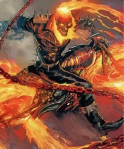 Ghost Rider Marvel Paint By Numbers