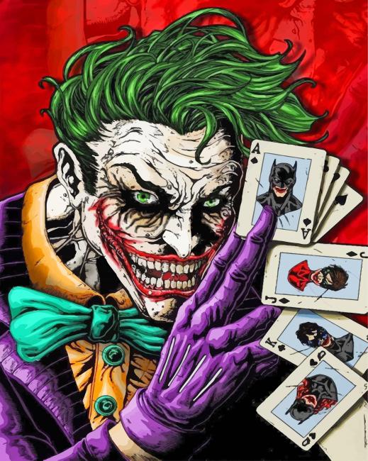 Joker Comic Paint By Numbers - Painting By Numbers