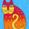 Laurel Burch Cat Paint By Numbers