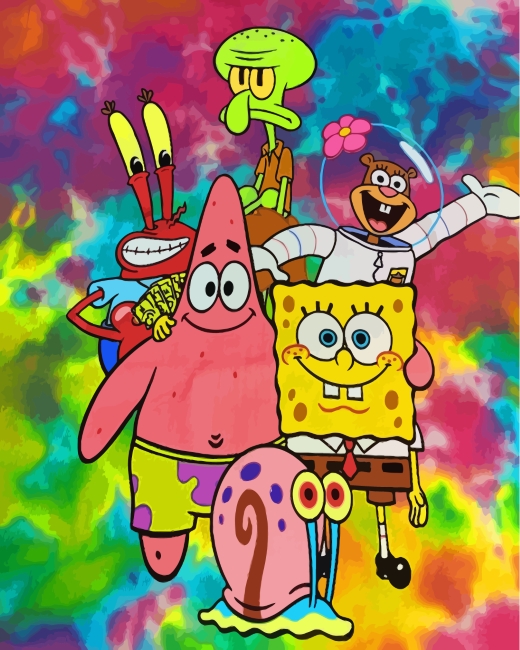 SpongBob Characters Paint By Numbers