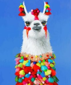 Stylish Llama Paint By Numbers