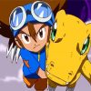 Tai And Agumon Paint By Numbers
