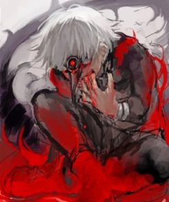 Abstract Ken Kaneki Paint By Numbers