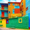 Colorful La Boca Argentina Paint By Numbers