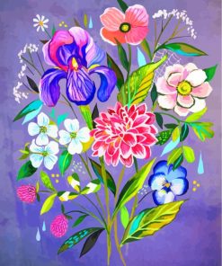 Aesthetic Flowers Paint By Numbers