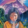 Tibetan Girl paint by numbers