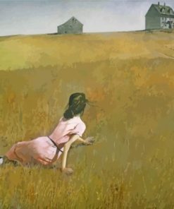 Girl In Field paint by numbers