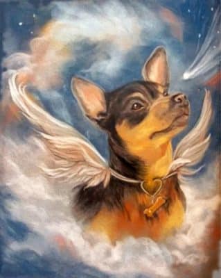 Angel Dog paint by numbers