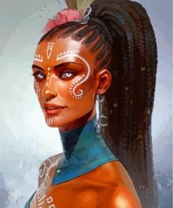 Cool African Woman paint by numbers