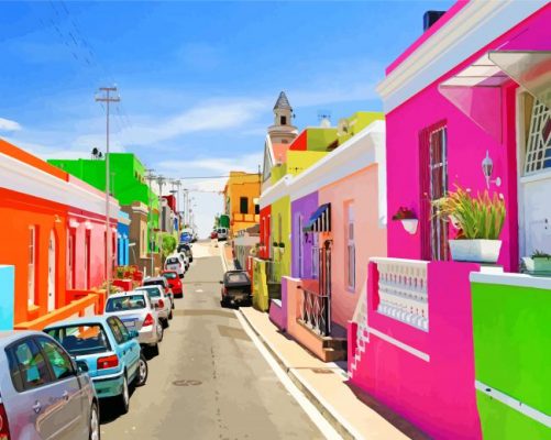 Bo Kaap Cape Town Paint By Numbers