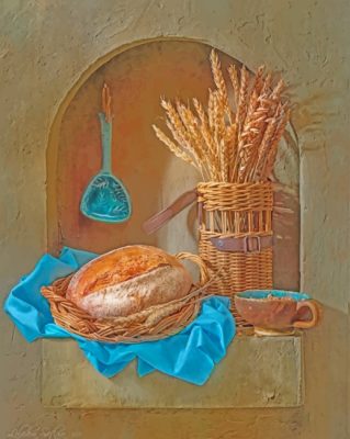Bread Still Life paint by numbers