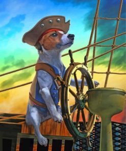 Captain Dog Paint By Numbers
