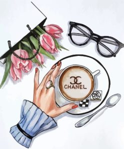 Chanel Coffee Paint By Numbers