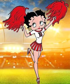 Cheerleader Betty Boop Paint By Numbers