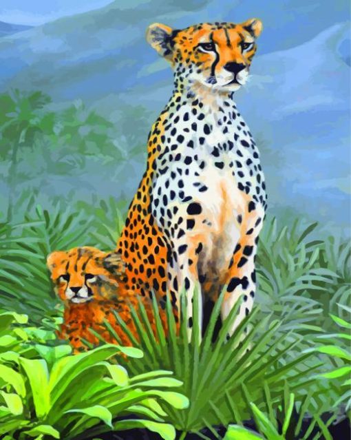 Cheetah Animal Paint By Numbers