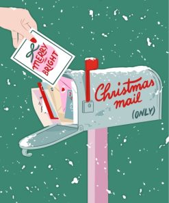 Christmas Mail Paint By Numbers
