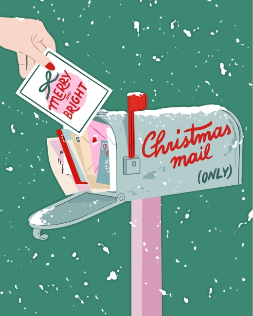 Christmas Mail Paint By Numbers