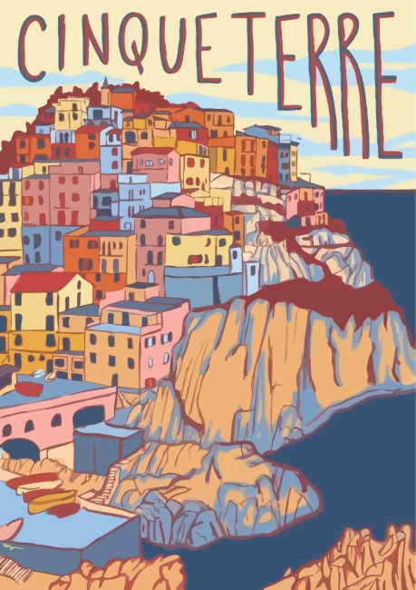 Cinque Terre Italy Paint By Numbers