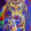Colorful Tigers Paint By Numbers