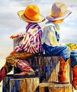 Little Cowboys paint by numbers