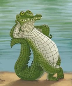 Cool Crocodile paint by numbers