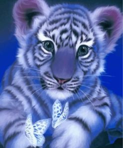 Cute Baby Tiger paint by numbers