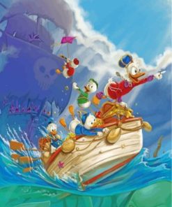 Donald Duck Family Paint by Numbers