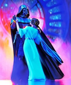 Princess Leia And Darth Vader Dance Paint By Numbers