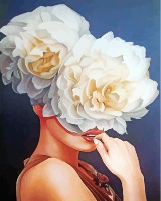 Floral Lady Paint by numbers