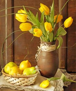 Aesthetic Yellow Tulips Paint By Numbers
