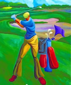 Golf Scene Paint By Numbers