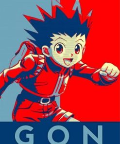 Gon Freecss paint by numbers