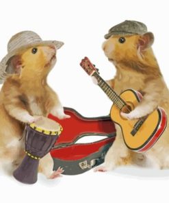 Hamsters Musicians paint by numbers