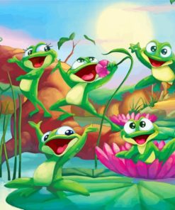 Happy Frogs Paint By Numbers