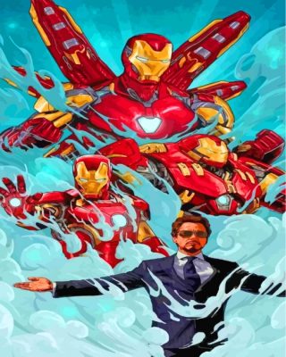 Iron Man Avengers paint by numbers